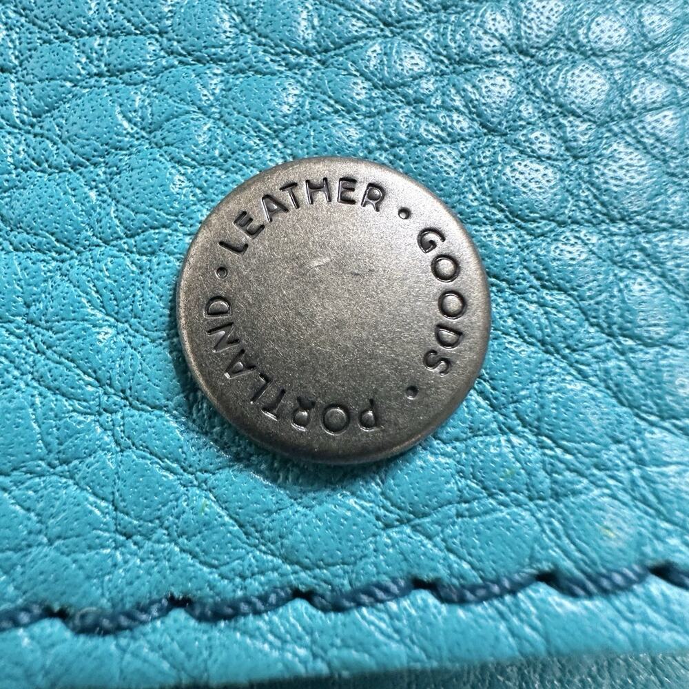 Portland Leather Goods Mini Snap Backpack Seafoam Teal Blue Classic Design - Picture 2 of 12